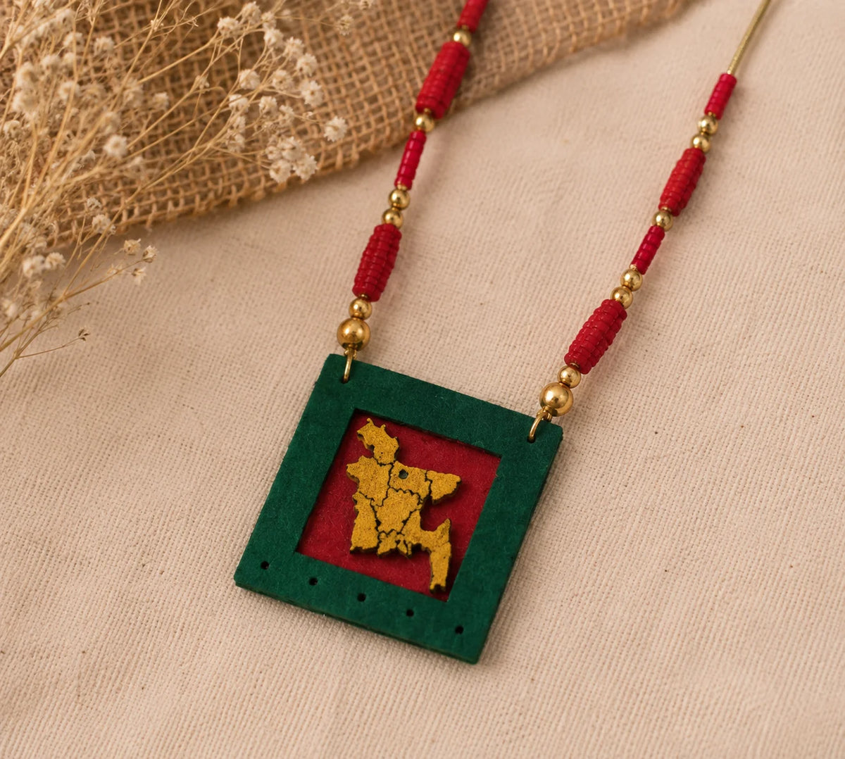 Wooden Handmade Jewelry Set – Shonar Bangla
