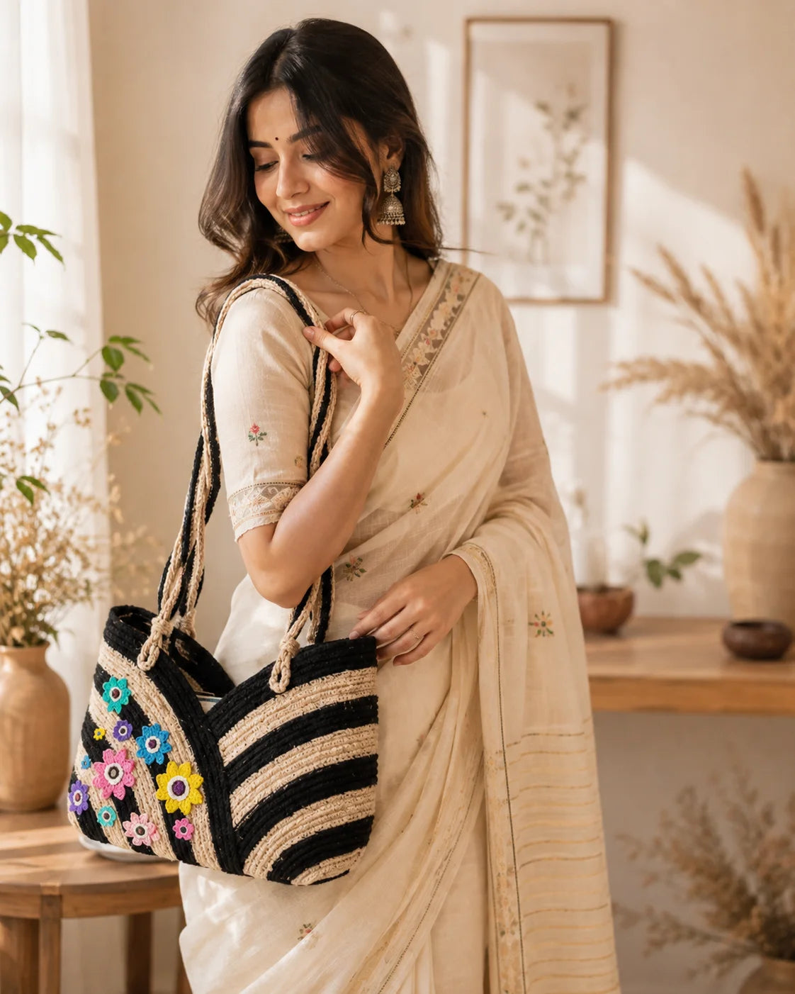 Ladies Side Bag – Joyful Bloom