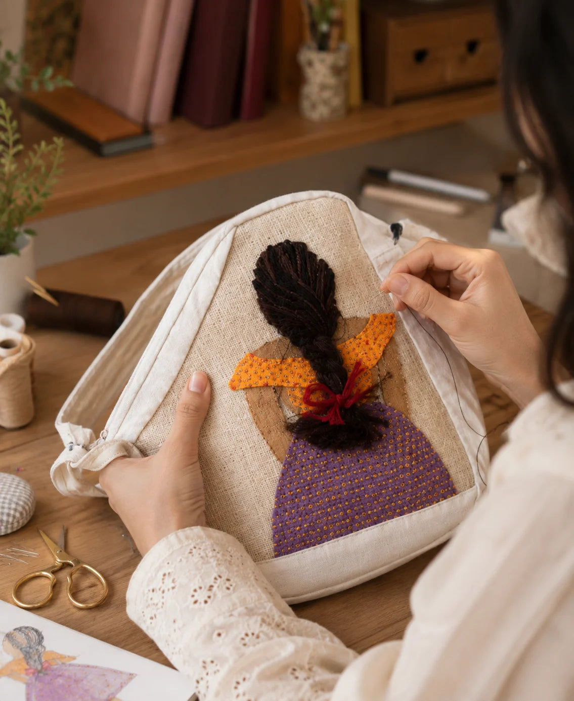 Hand Stitch Ladies Side Bag – Beautiful Journey