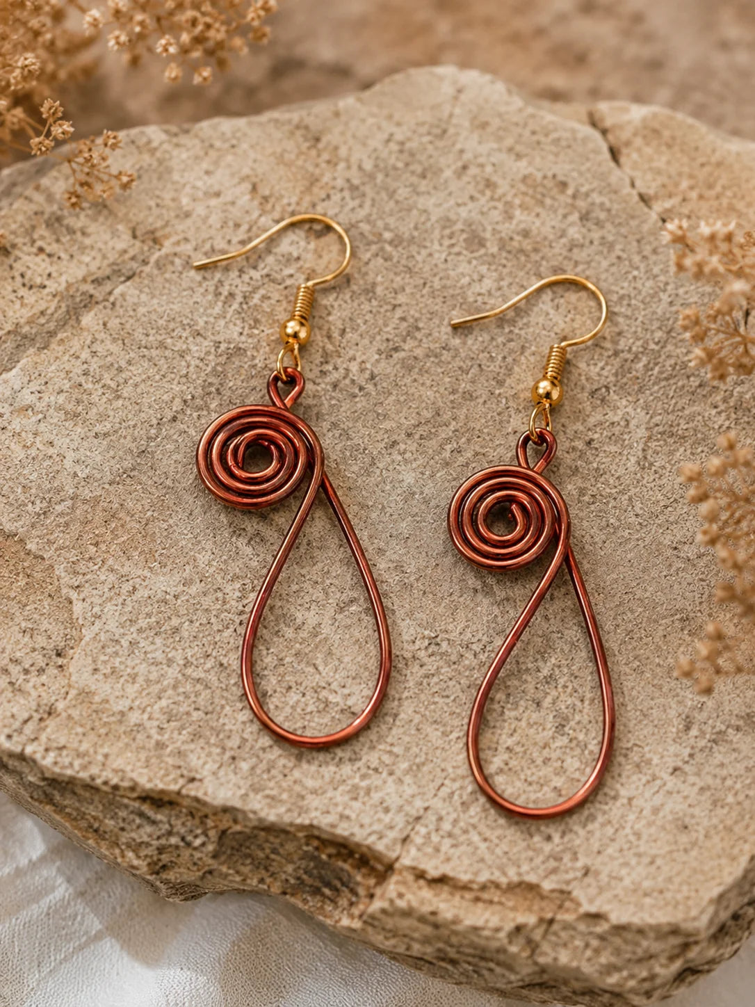 Copper Handmade Earring – Endless Flow