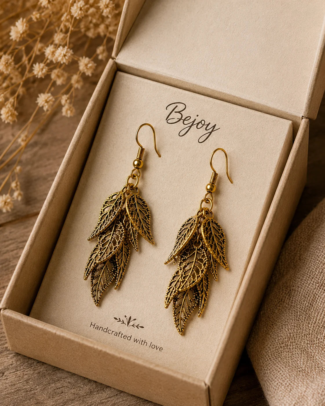 Handmade Leaf Earring – Nature Touch