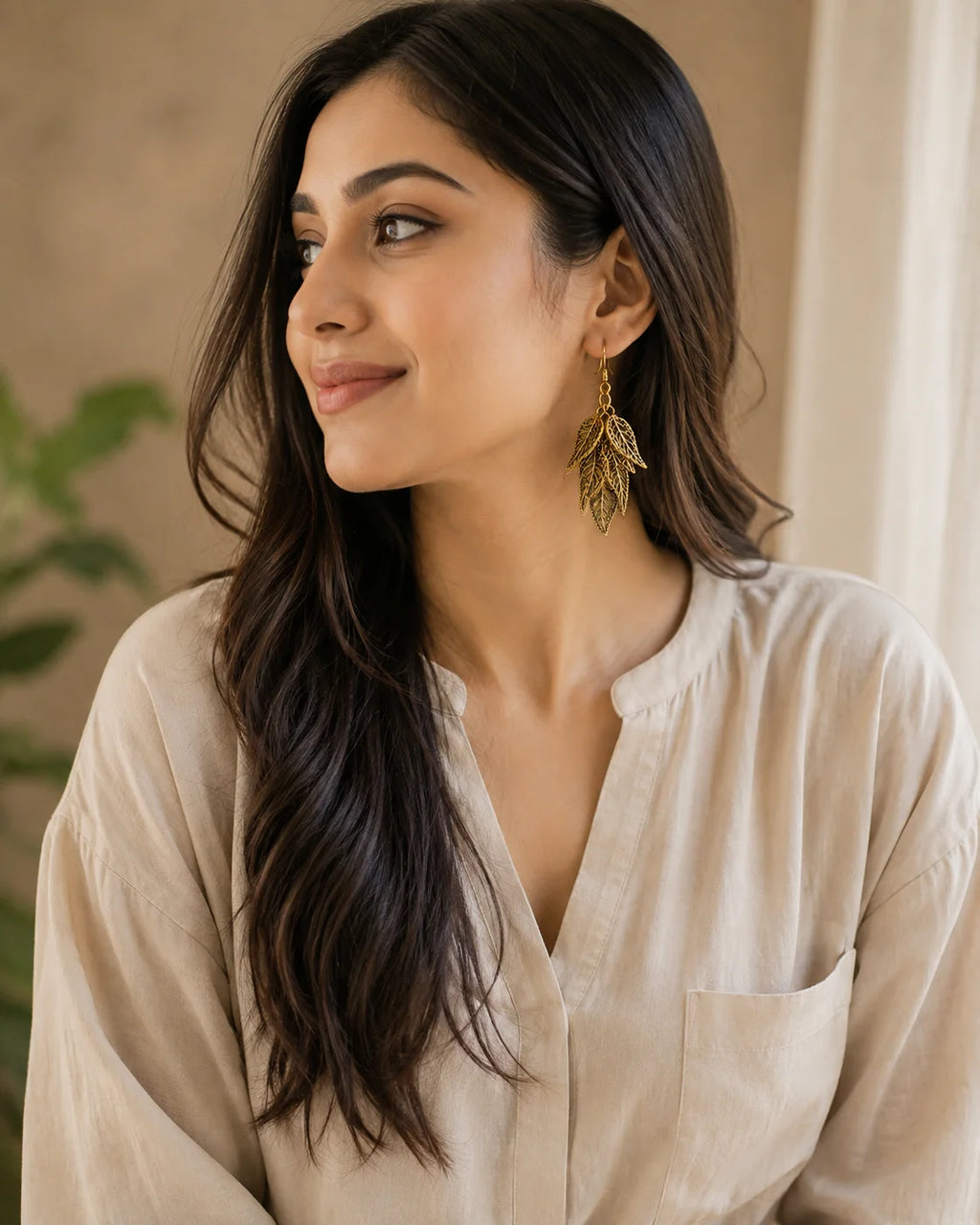 Handmade Leaf Earring – Nature Touch