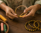 Handmade Bangle – Golden Twist