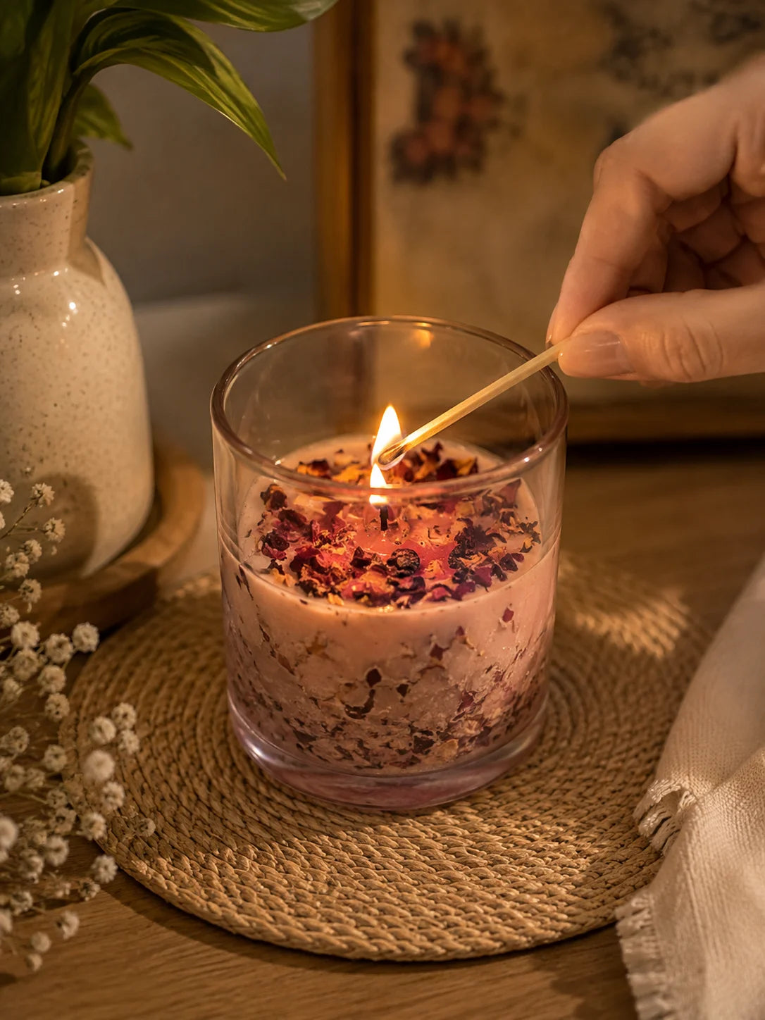 Scented Candle – Rose Serenity