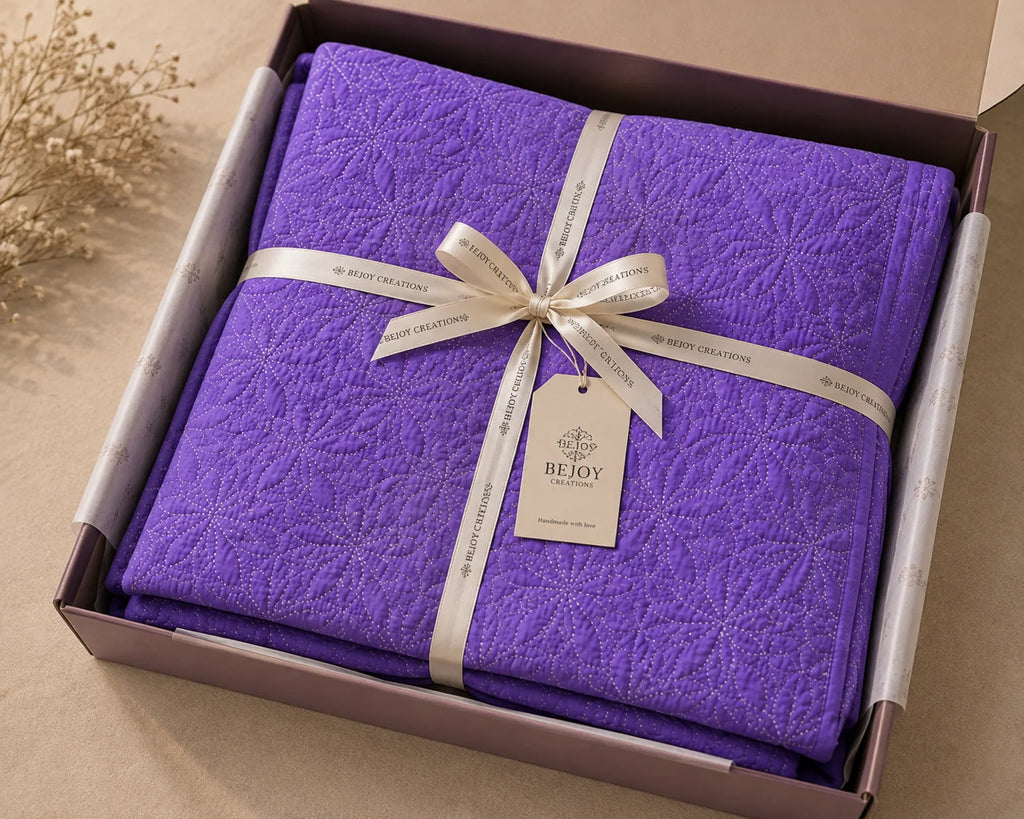 Hand Stitch Bed Cover Set – Royal Comfort