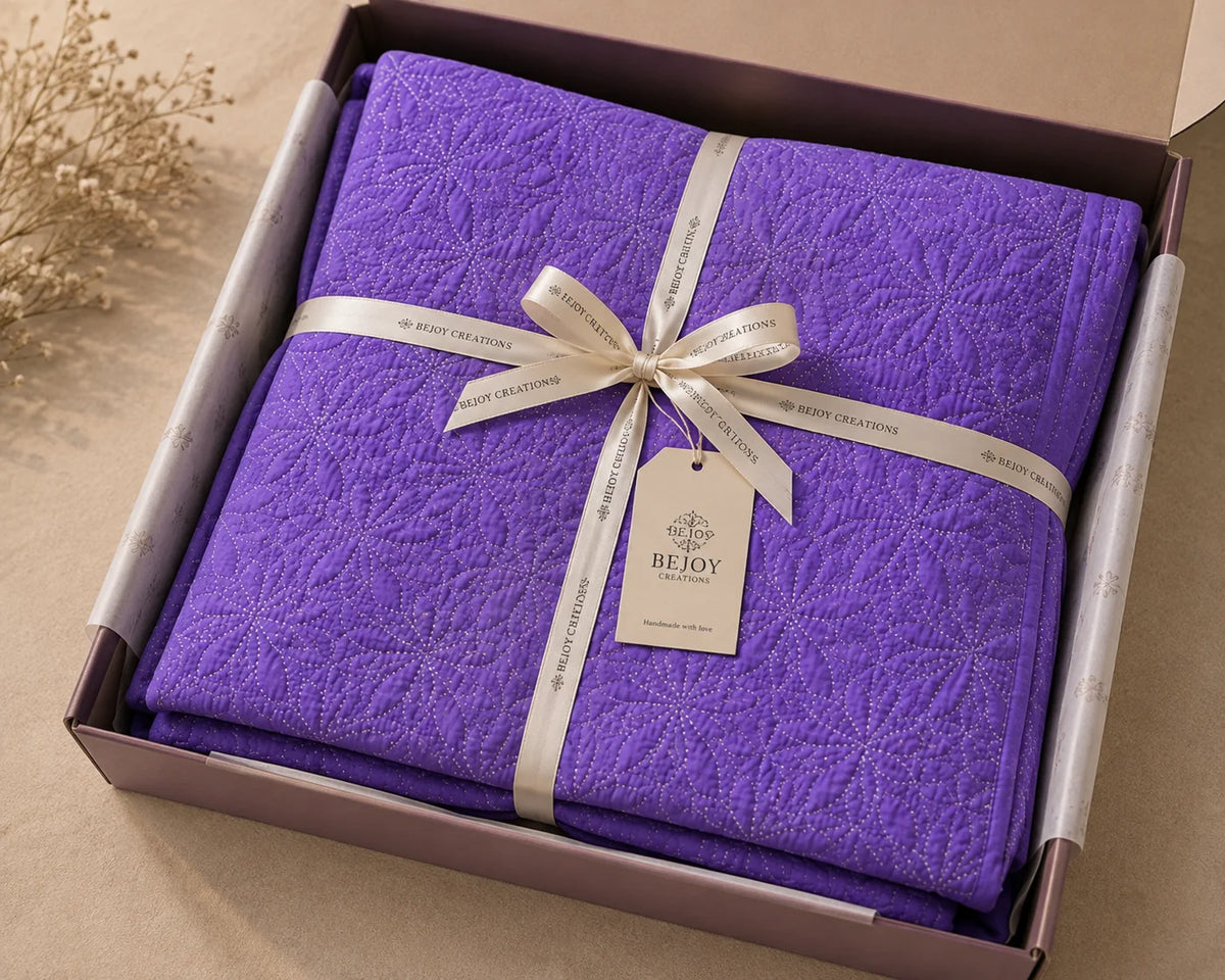 Hand Stitch Bed Cover Set – Royal Comfort