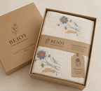 Hand Stitch Bed Cover Set – Blue Garden Bloom