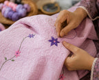 Hand Stitch Bed Cover Set – Pink Blossom Garden