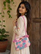Hand Stitch Crossbody Bag- Threads of Joy
