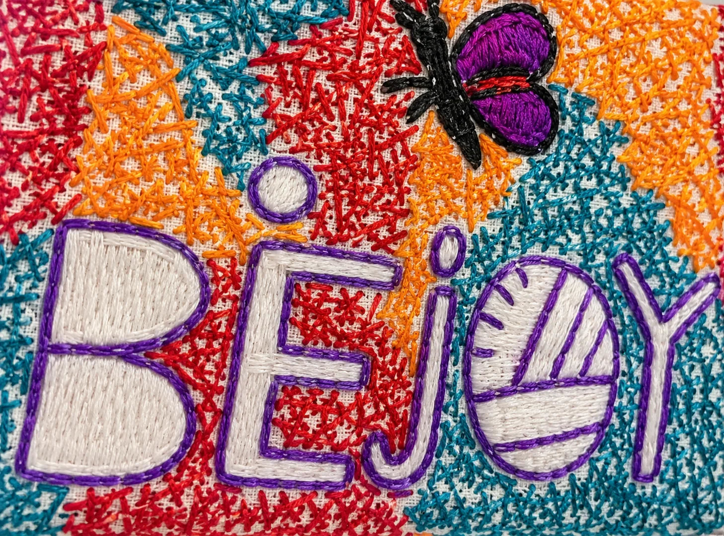 Hand Stitch Pouch – Joyful Colors