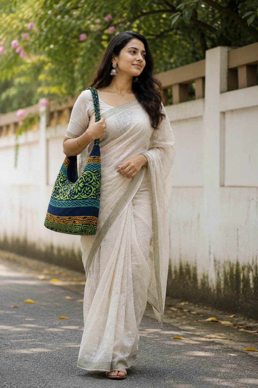 Printed Fabric Ladies Side Bag – Nature Rhythm