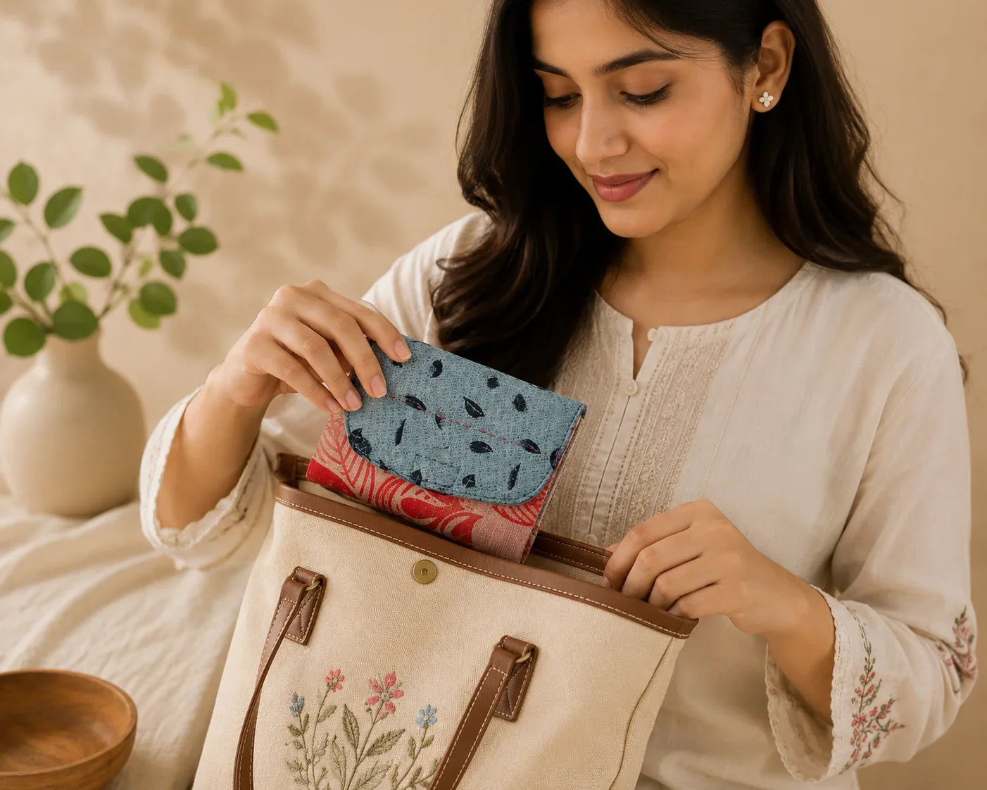 Hand Stitch Pocket Pouch – Little Joy