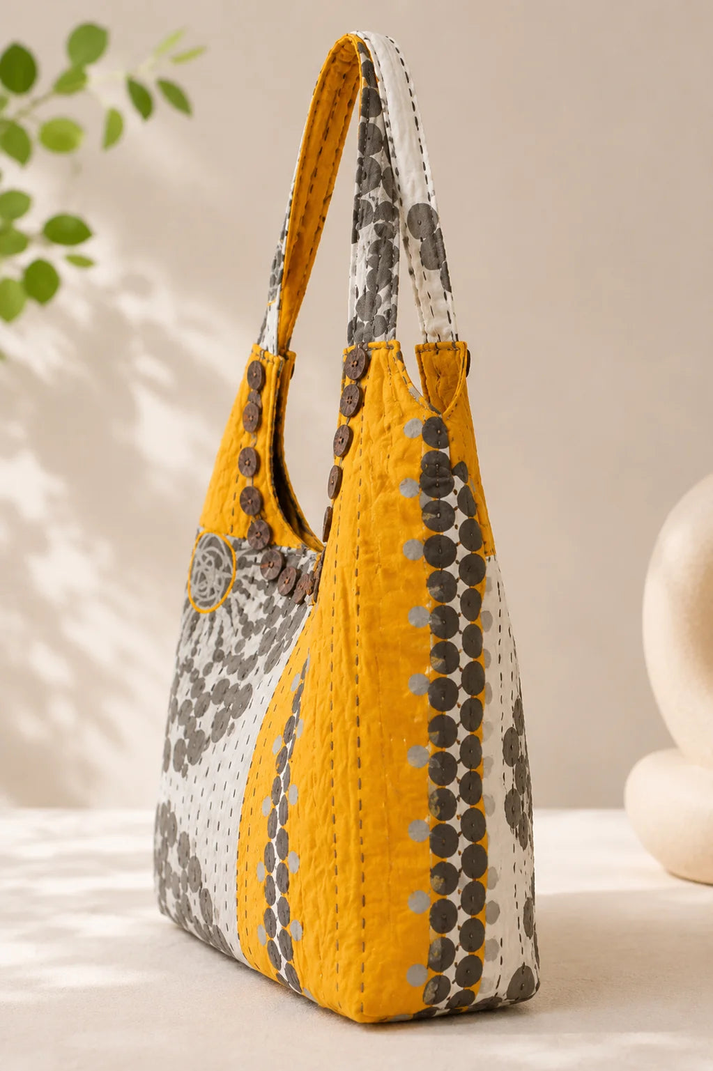 Recycle Fabric Ladies Side Bag – Golden Moments