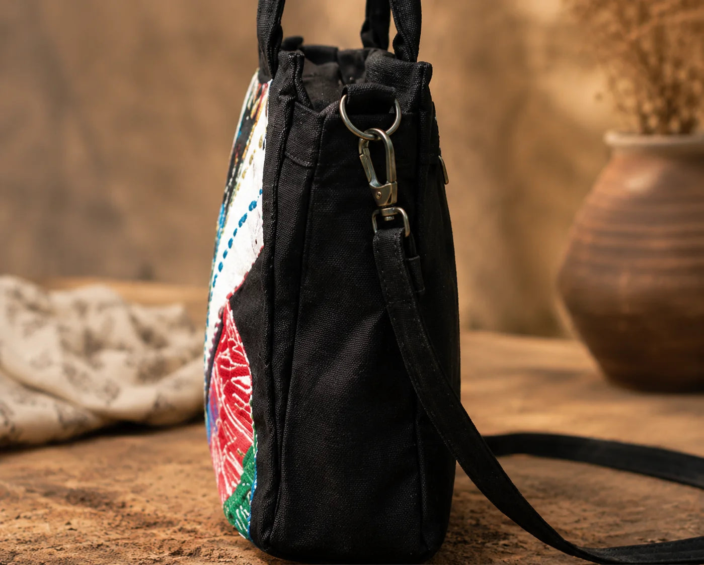Denim Hand Stitch Bag – Path of Hope