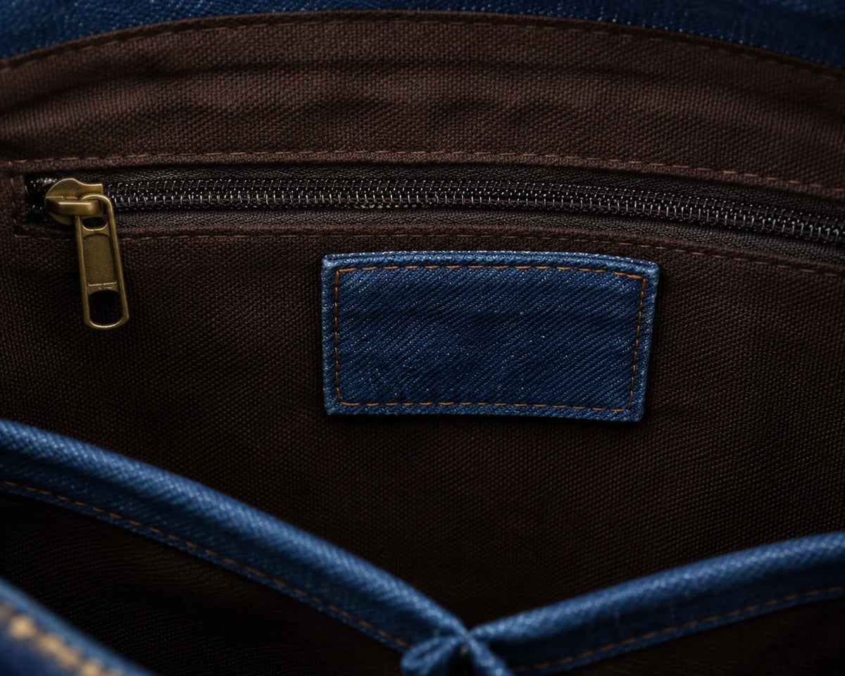 Denim Ladies Hand Bag – Bloom with Confidence
