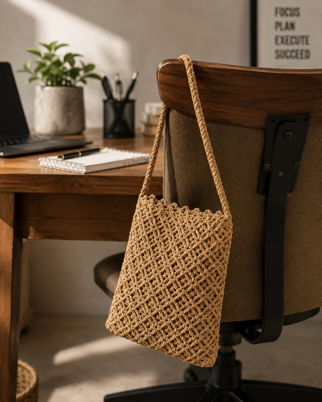 Jute Rope Crossbody Bag – Natural Harmony