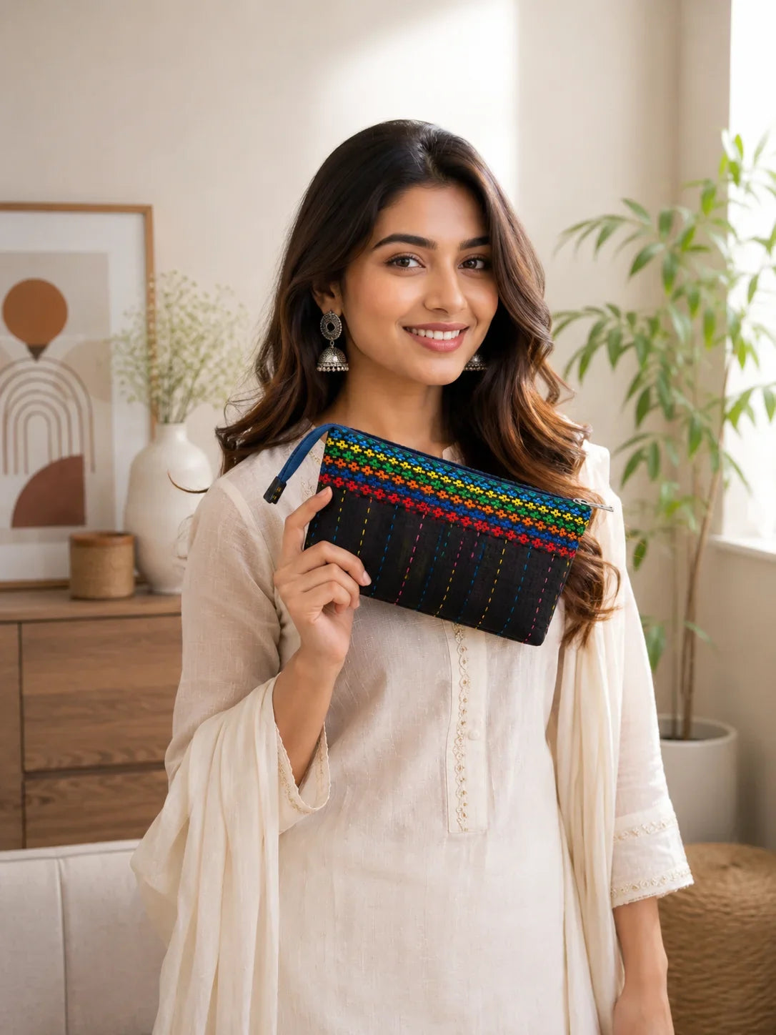 Hand Stitch Pouch Set – Bright Journey