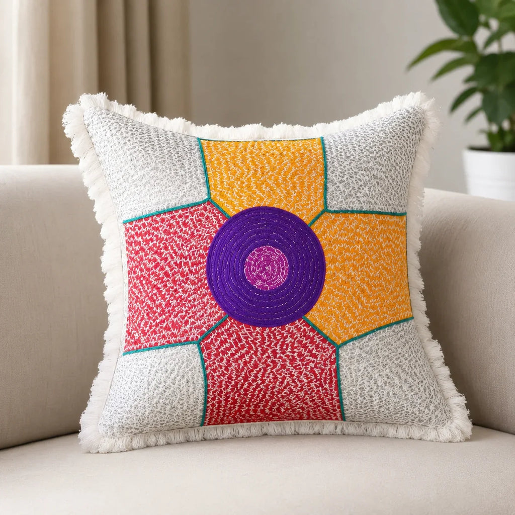 Handstitch Cushion – Color Block Collection