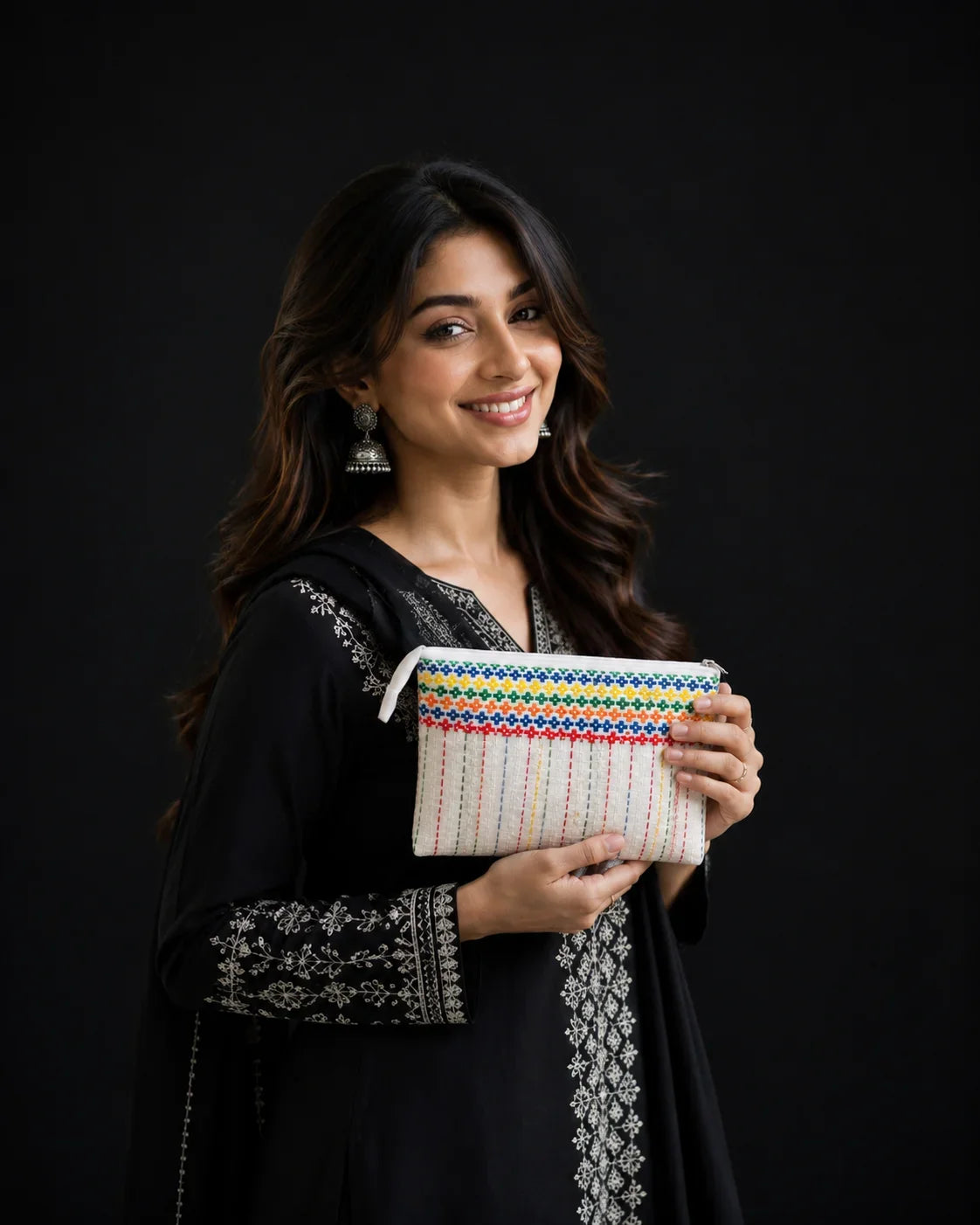 Hand Stitch Pouch Set – Colors of Life