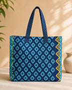 Printed Fabric Ladies Tote Bag – Ocean Harmony