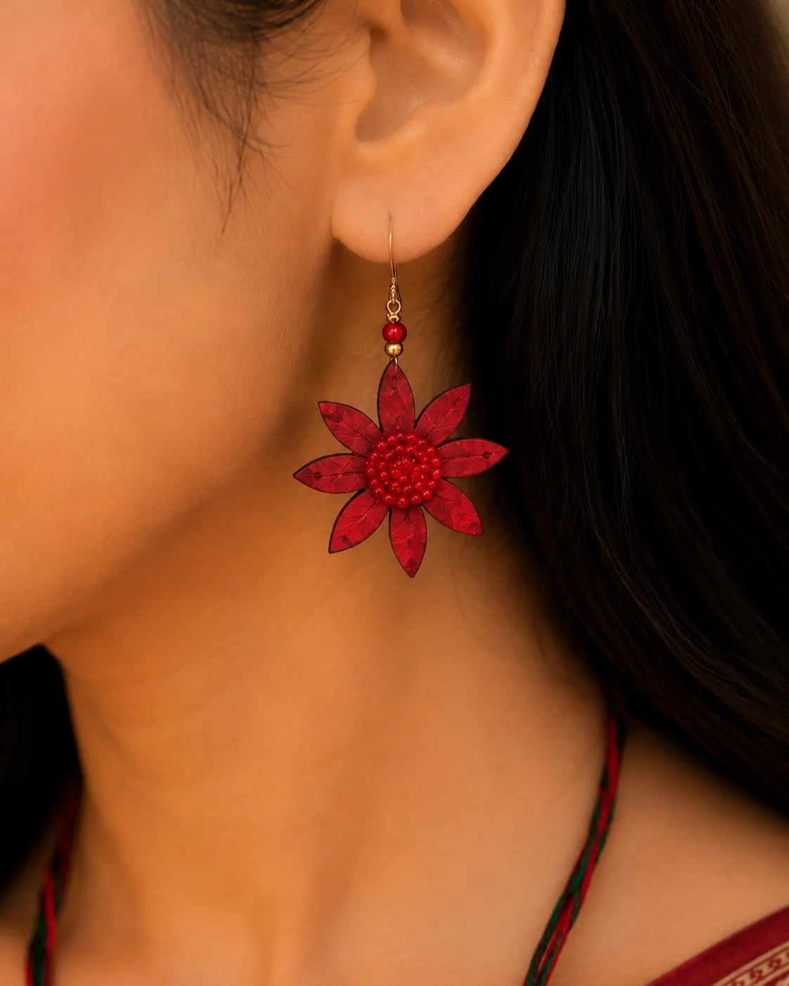 Wooden Handmade Jewelry Set – Banglar Phool