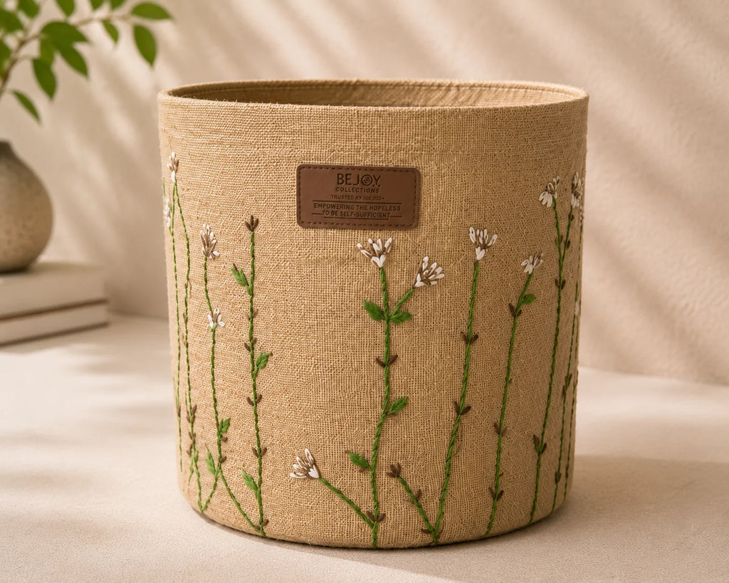 Handstitch Home Decor – Jute Garden Pot