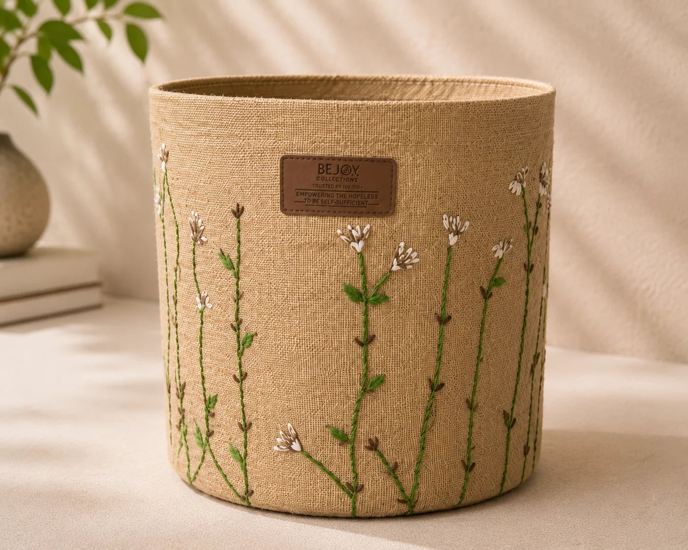 Handstitch Home Decor – Jute Garden Pot