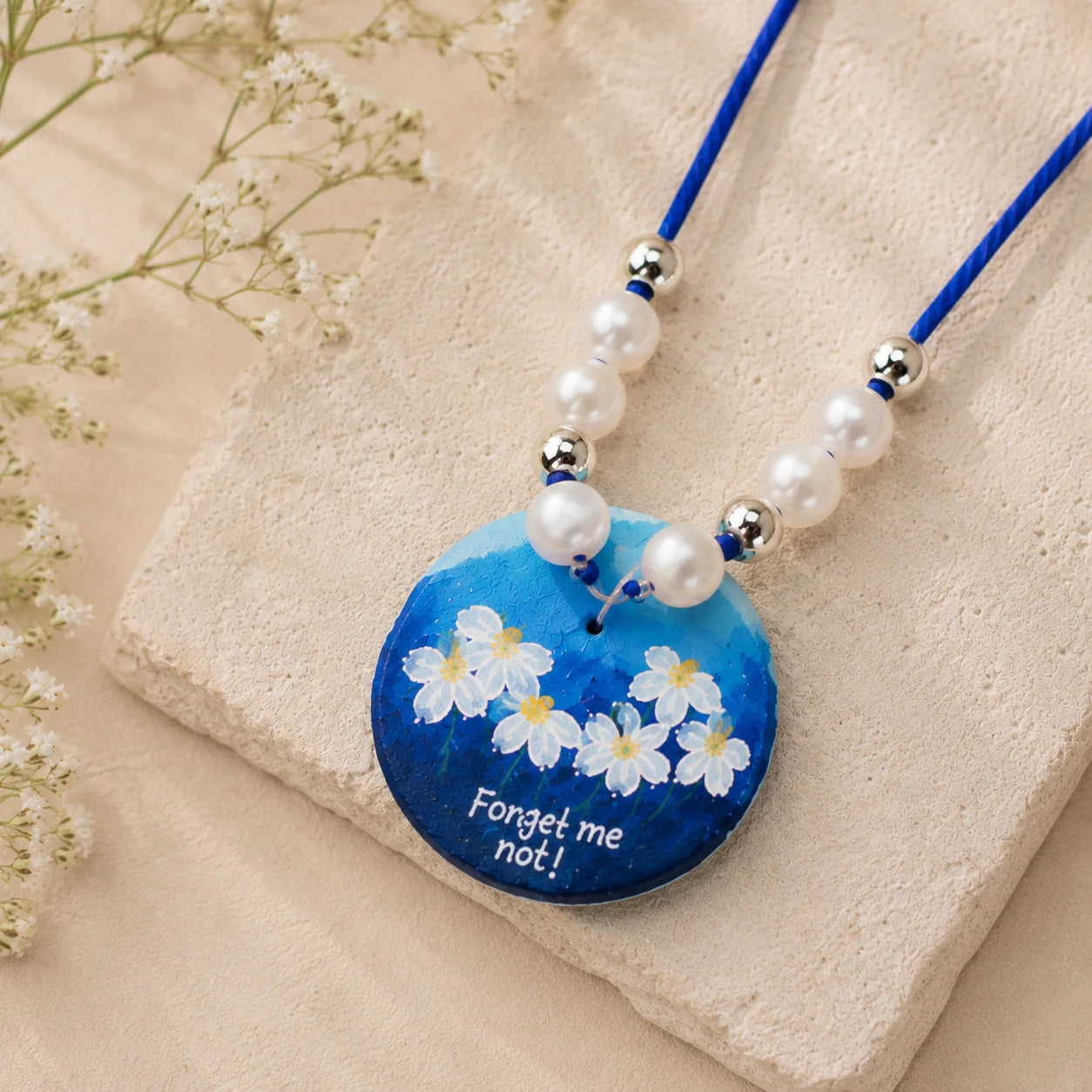 Printed Jewelry Set – Forget Me Not Bloom