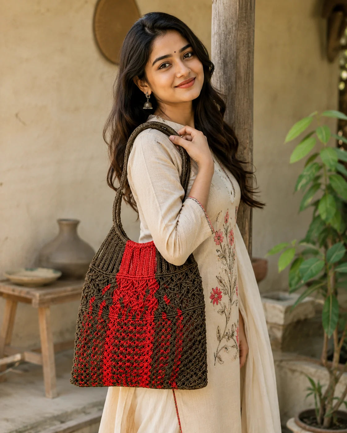 Jute Ladies Hand Bag – Courage Bloom