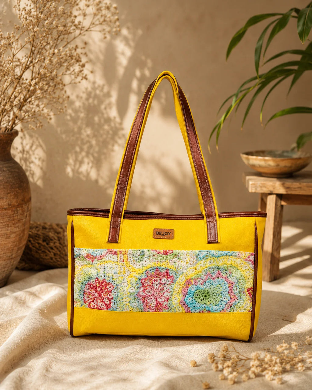 Hand Stitch Juco Ladies Bag – Colors of Happiness