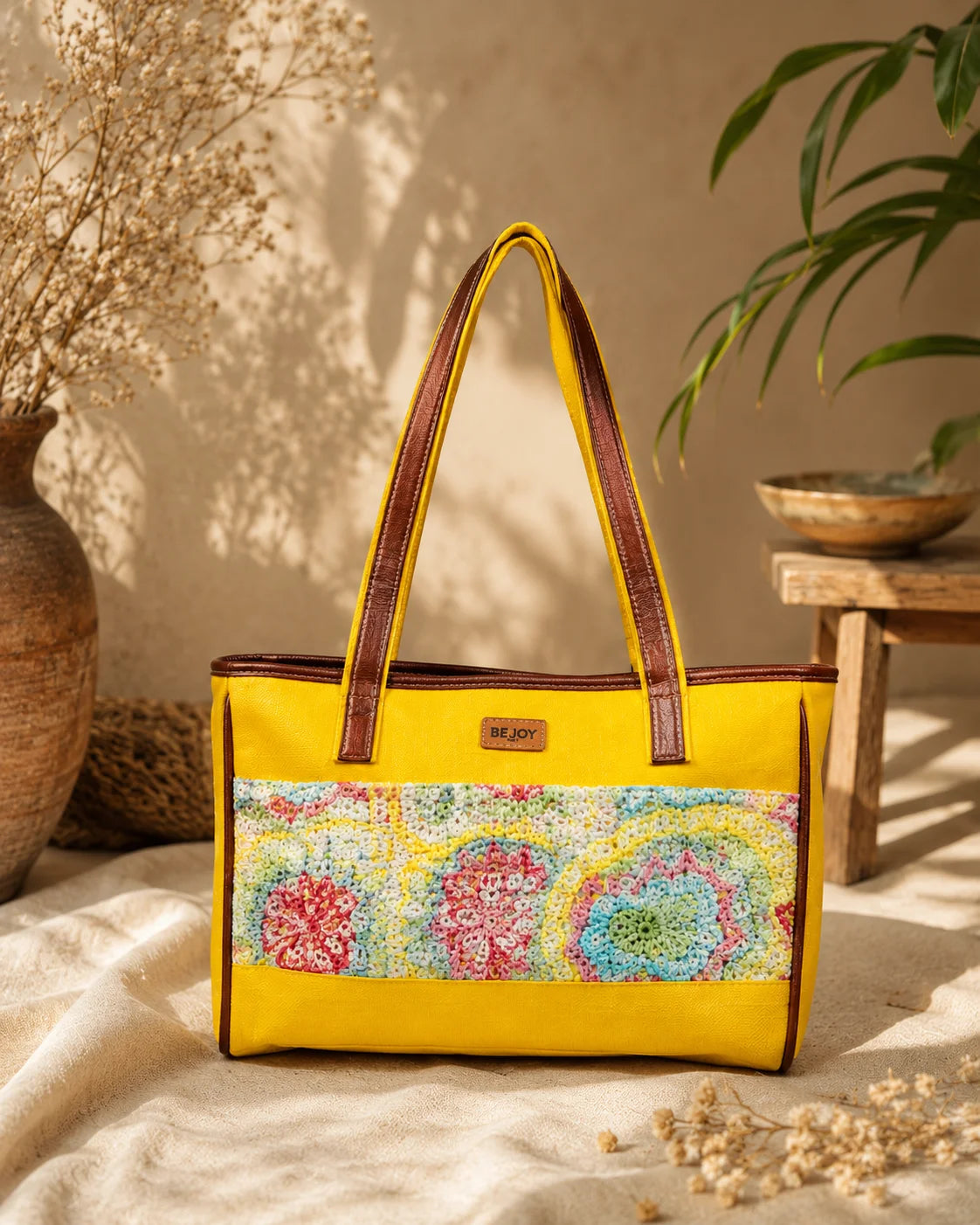 Hand Stitch Juco Ladies Bag – Colors of Happiness
