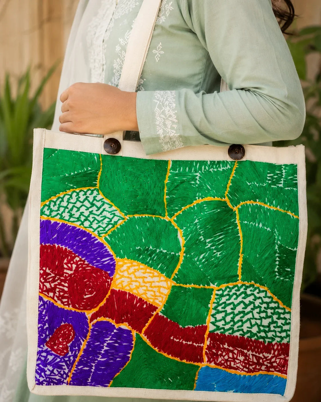Pure Hand Stitch Ladies Side Bag – Garden of Hope