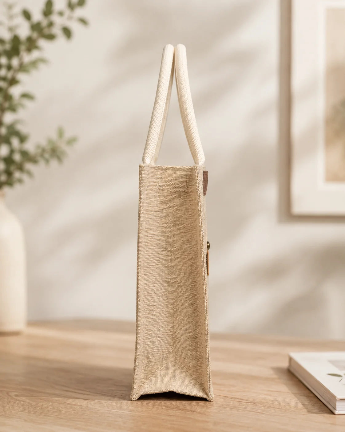Jute Hand Stitch Tote Bag Set – Simple Harmony