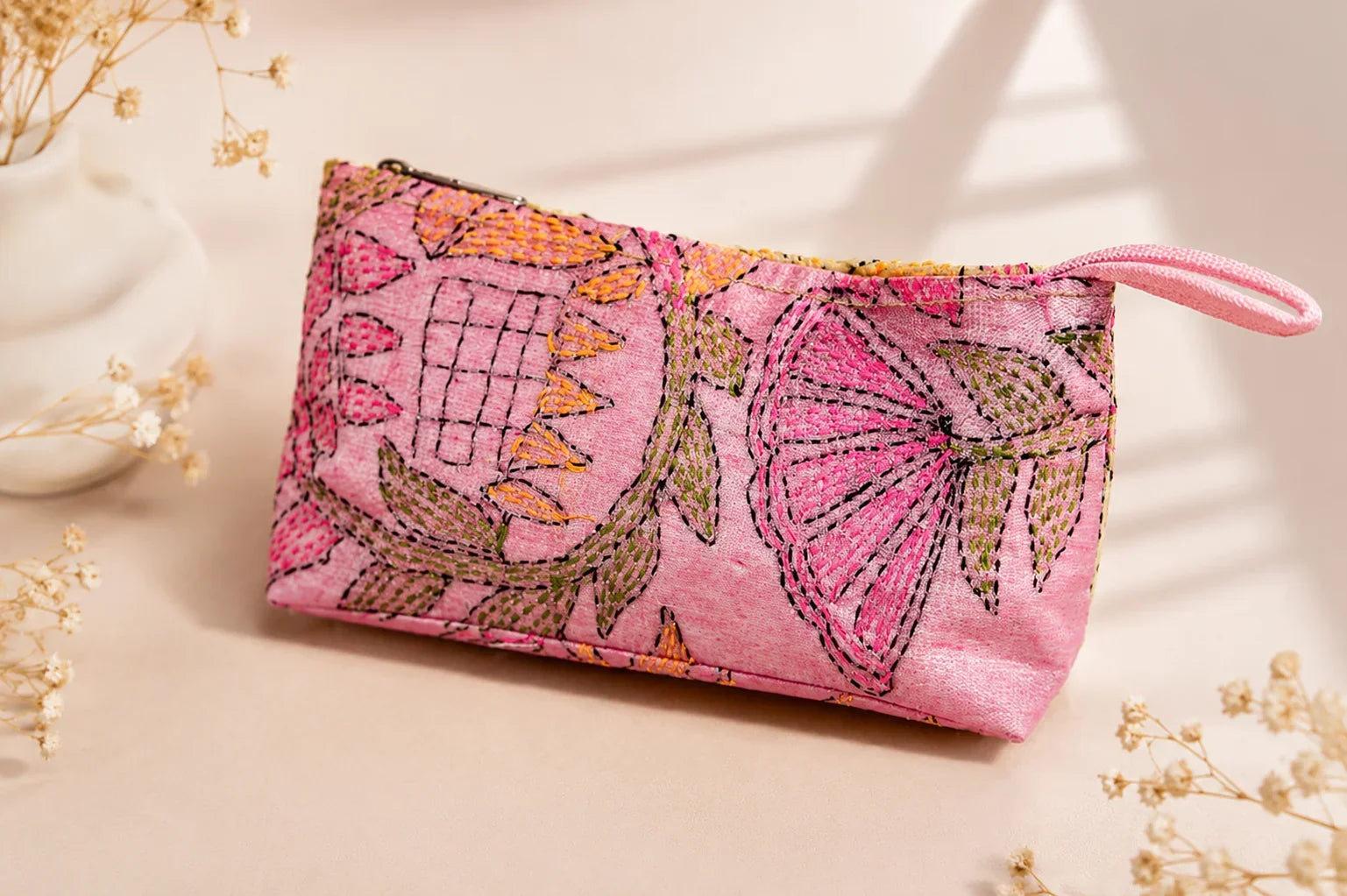 Hand Stitch Pouch Set – Shades of Love