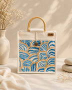 Hand Stitch Jute Ladies Hand Bag – Colors of Creation