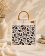 Hand Stitch Jute Ladies Hand Bag – Colors of Creation