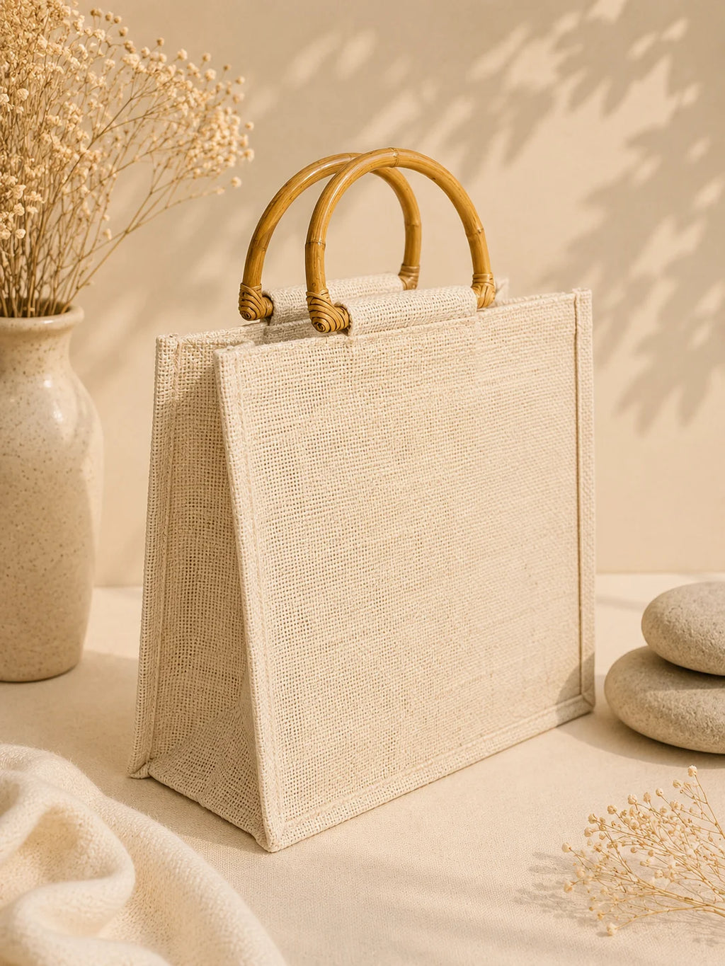 Hand Stitch Jute Ladies Hand Bag – Colors of Creation