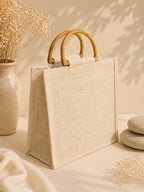 Hand Stitch Jute Ladies Hand Bag – Colors of Creation