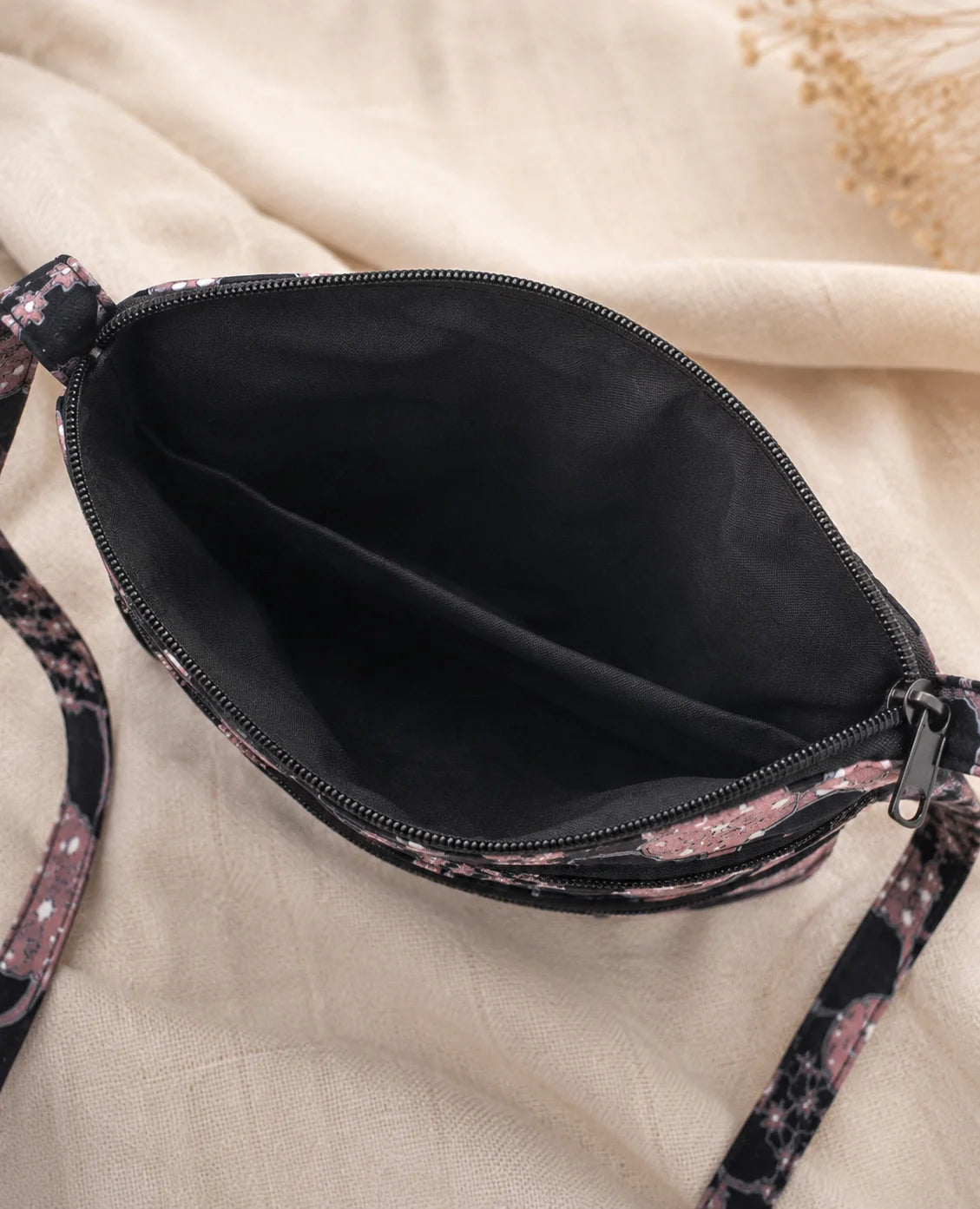Printed Fabric Crossbody Bag – Blooming Journey