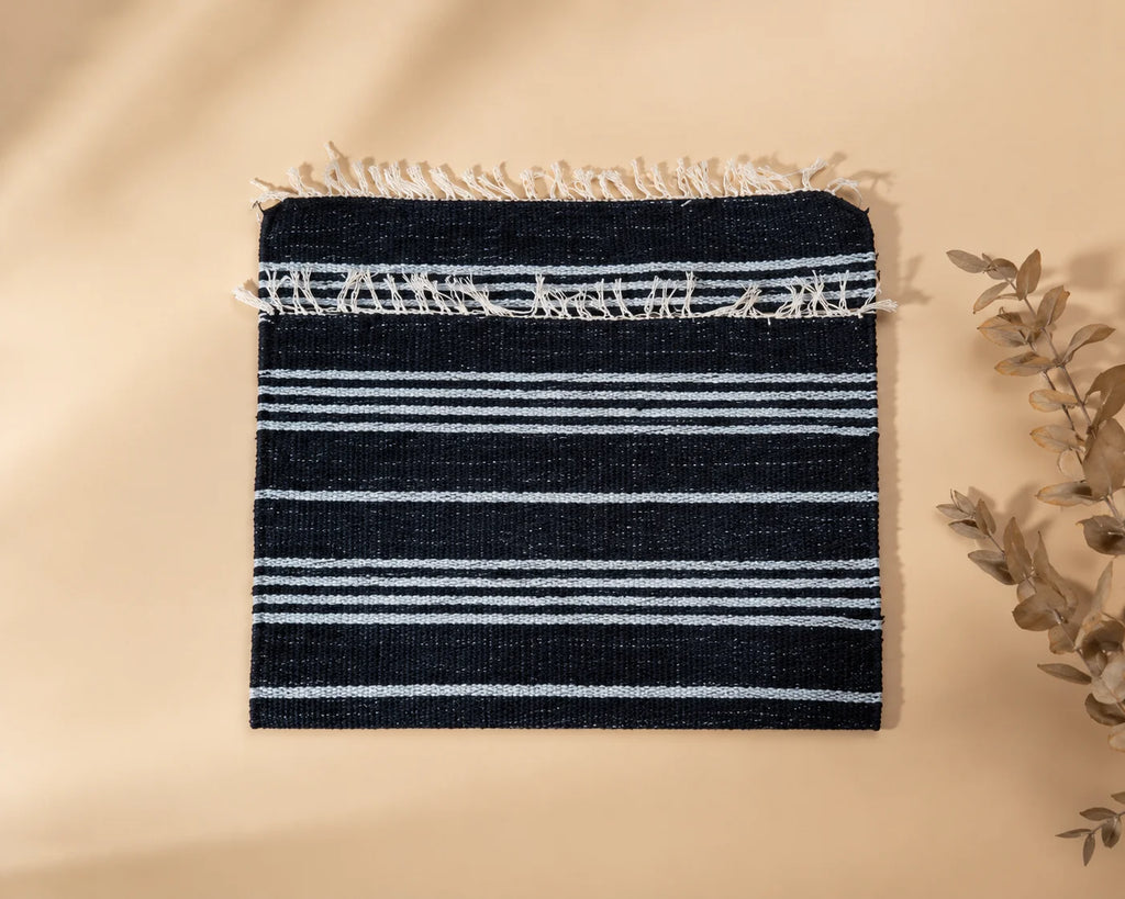 Handmade Cotton Floor Rug – Classic Stripes