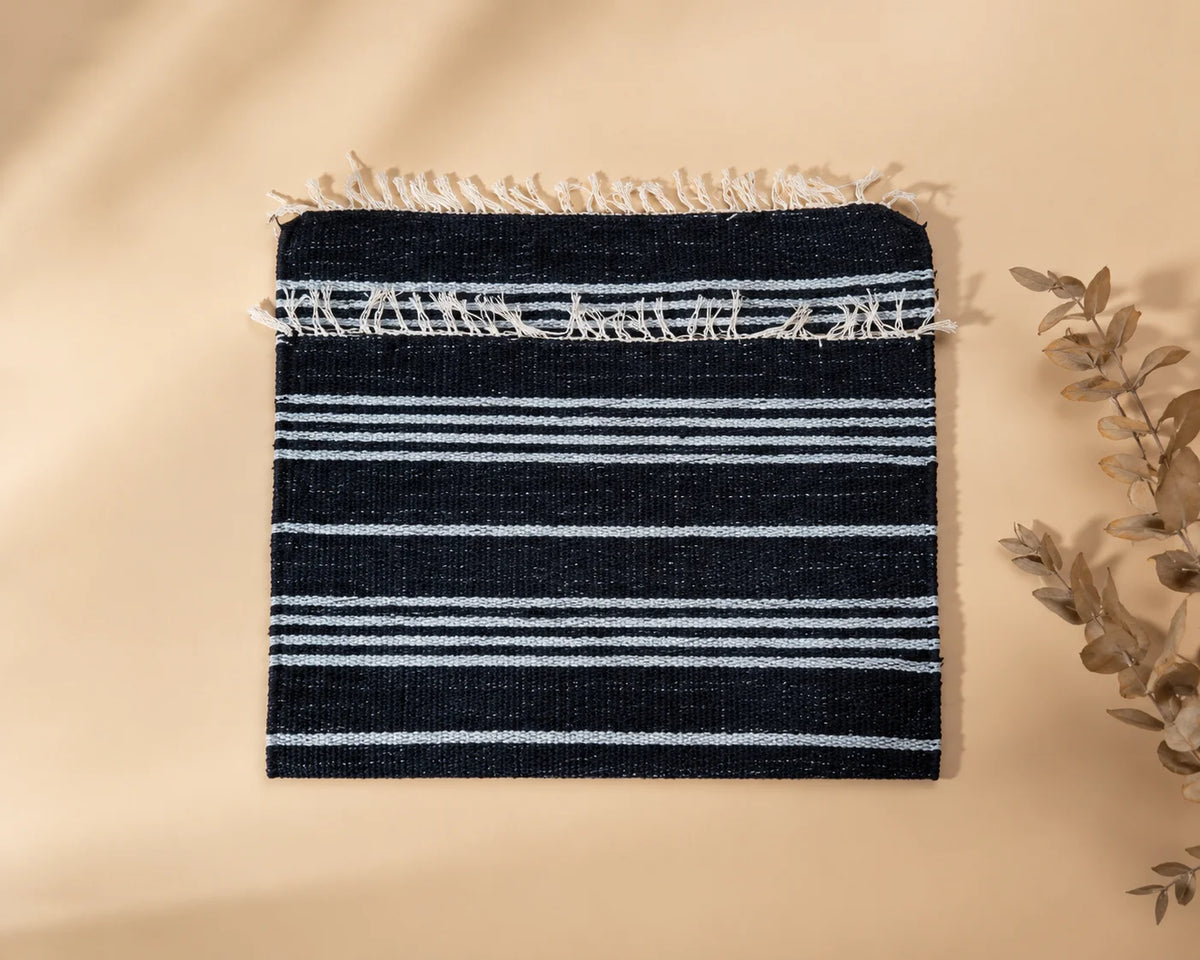 Handmade Cotton Floor Rug – Classic Stripes