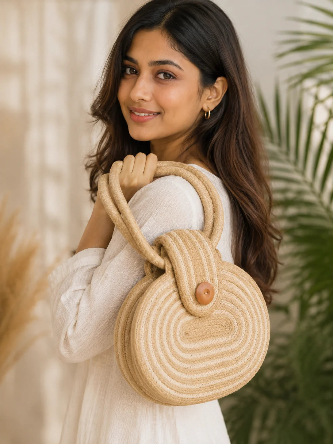 Jute Ladies Hand Bag – Circle of Peace