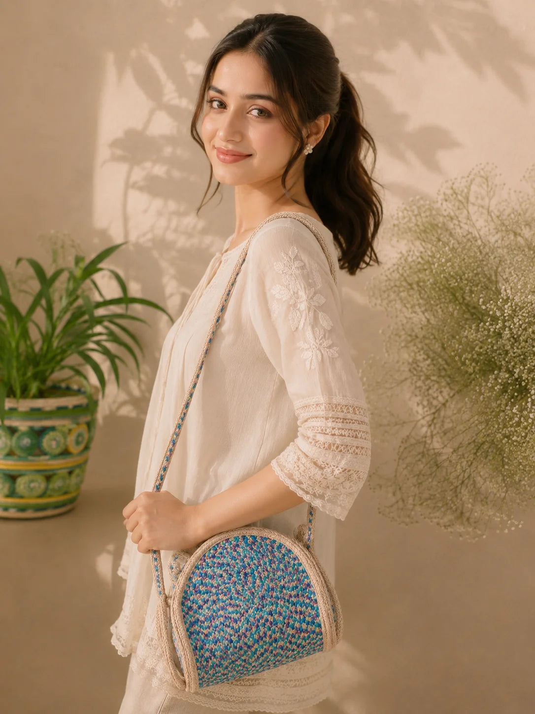 Jute Ladies Side Bag – Ocean of Joy