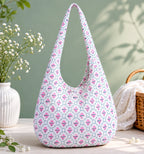 Printed Fabric Ladies Side Bag – Gentle Blossom