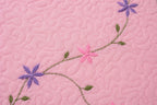 Hand Stitch Bed Cover Set – Pink Blossom Garden