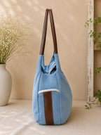 Denim Ladies Side Bag – Ocean Waves
