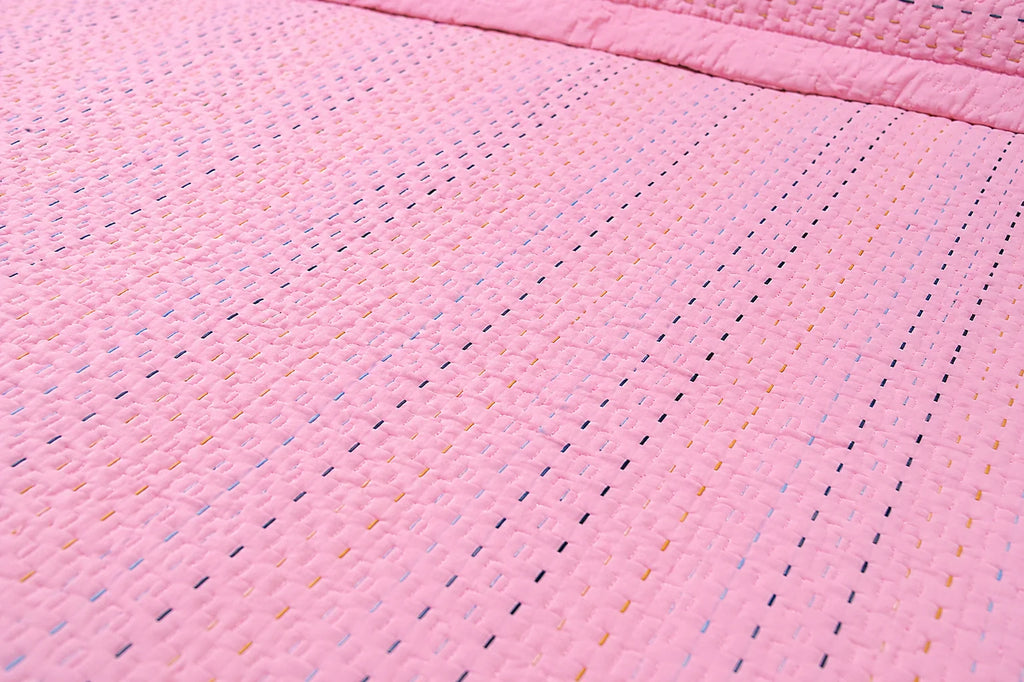 Hand Stitch Bed Cover Set – Soft Line Comfort