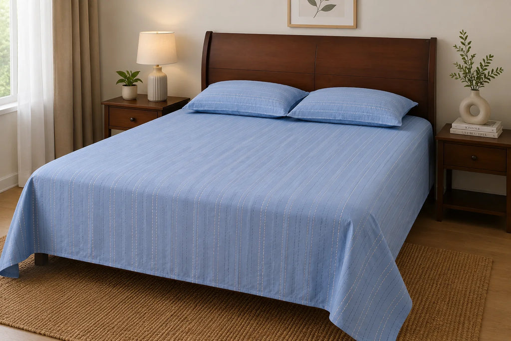 Hand Stitch Bed Cover Set – Soft Line Comfort