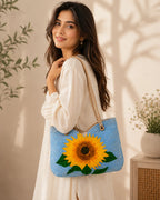 Jute Ladies Side Bag – Sunflower Hope