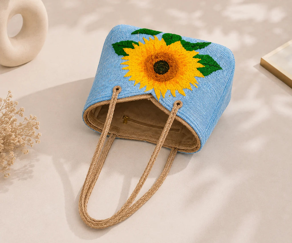 Jute Ladies Side Bag – Sunflower Hope